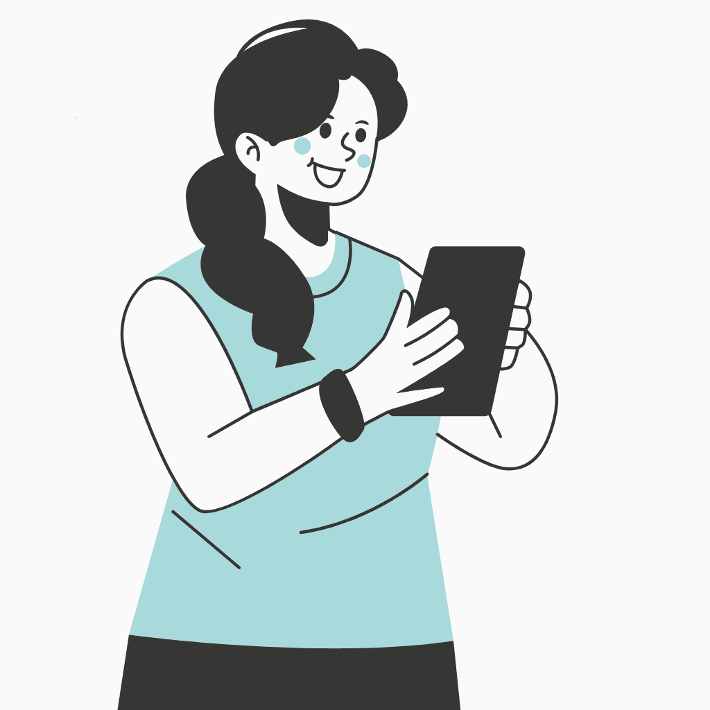 Zorgprofessional meldt zich aan voor het werken van flexdiensten